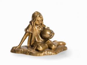 FORESTIER Antonin Clair 1865-1912,Sitting Girl,1900,Auctionata DE 2016-09-19