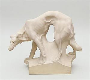Formanek Frantisek 1888-1964,Skulptur eines Windhundes,Reiner Dannenberg DE 2018-06-08