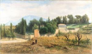 FORMIS BEFANI Achille 1832-1906,Paesaggio di campagna,1870,Bertolami Fine Arts IT 2023-12-15
