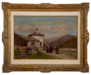 FORNARA Sallustio 1852-1922,Chiesetta in Val D'Aosta,Casa d'Aste Santa Giulia IT 2019-04-06