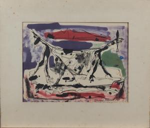 FORNER Raquel 1902-1988,Abstraction,1957,Skinner US 2023-05-02
