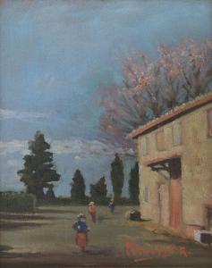 Forneris Angelo 1890-1980,Paesaggio toscano,Meeting Art IT 2017-09-13