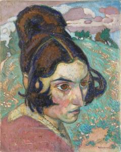 FORNEROD Rodolphe 1877-1953,Jeune femme sur la colline,Rossini FR 2023-03-30