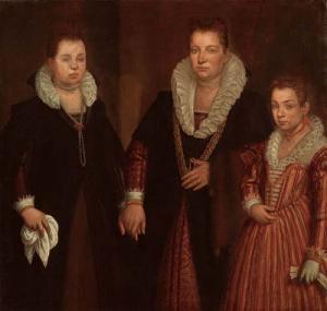 FORNI Girolamo 1558-1620,Ritratto di tre donne della famiglia Giusti dal Gi,San Marco IT 2006-12-17