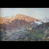 FORNI M,Sera alla Schenatti , Rifugio Schenatti, alta Valmalenco,1935,Von Morenberg IT 2014-07-05