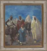 FORREST Archibald Stevenson 1869-1963,Bedouins off to market,1903,Balclis ES 2017-07-13