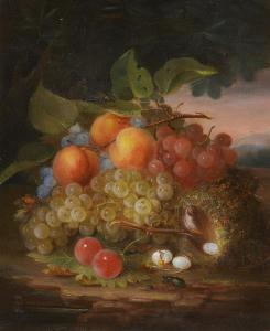 FORSTER George E. 1817-1896,Still Life with Fruit and Bird's Nest,1862,Lempertz DE 2022-11-19