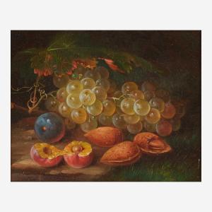 FORSTER George E. 1817-1896,Still Life with Grapes, Plums, and Almonds in a La,Freeman US 2022-06-05