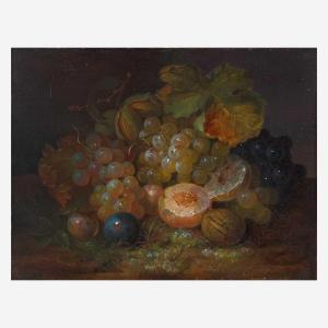 FORSTER George E. 1817-1896,Still Life with Grapes, Plums and Almonds,Freeman US 2021-12-07