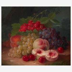 FORSTER George E.,Still Life with Peaches, Strawberries, Grapes and ,1860,Freeman 2022-06-05