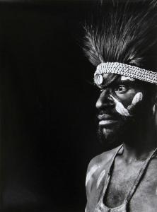 FORSTER Gerald 1964,Warrior in Papua, New Guinea,1995,Ro Gallery US 2012-05-05