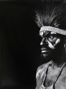 FORSTER Gerald 1964,Warrior in Papua, New Guinea,1995,Ro Gallery US 2014-11-20