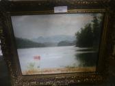 FORSTER John Wycliffe Lowes 1850-1938,View across a lake,Lawrences of Bletchingley GB 2009-07-14