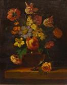 Forsyth Richard 1930-1997,Still Life of Flowers in a Case,David Duggleby Limited GB 2018-12-01