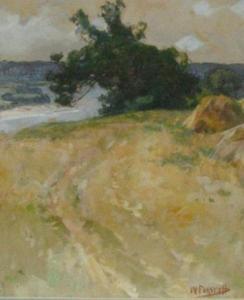 FORSYTH William 1854-1935,Field Along the River, 
with haystacks,Wickliff & Associates US 2010-10-29