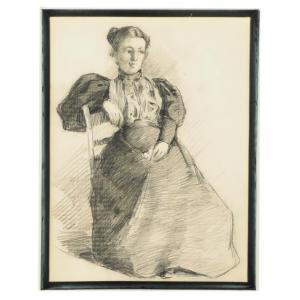 Forsyth William J. 1854-1935,seated female portrait,Ripley Auctions US 2024-03-30