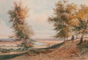 FORT Simeon 1793-1861,Paysage à la colline et à la rivière,Delorme-Collin-Bocage FR 2019-03-27