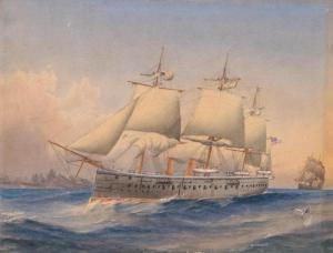 FORTESCUE MORESBY Matthew 1828,Ships at Sea,1879,Mossgreen AU 2017-12-11
