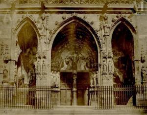 FORTIER Fr. Alphonse,Porche de l'église Saint Germain l'Auxerrois,c.1850,Artprecium 2022-02-17