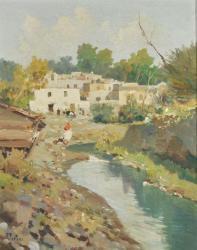FORTINI Andrea 1902-1977,Village Scene,Gray's Auctioneers US 2012-03-15