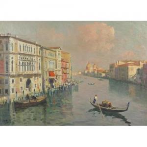 FORTINI Edouard 1862,The Grand Canal with gondolas,Eastbourne GB 2018-07-12