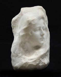 FORTINY Edouard,Bust of a Young Beauty Emerging from a Rock,Burchard US 2020-01-26