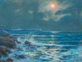 FORTUNY Y MADRAZO Mariano 1871-1949,Bord de mer à la pleine lune,Deburaux et Associes FR 2021-11-30