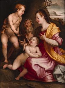 FOSCHI Pier Francesco 1502-1567,The Holy Family with Infant St. John,Nagel DE 2022-11-16