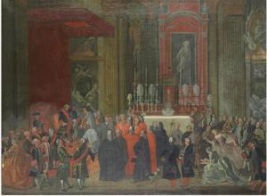 foschini Michele 1711-1770,Charles of Bourbon relinquishing the Throne of Nap,Christie's 2009-06-16