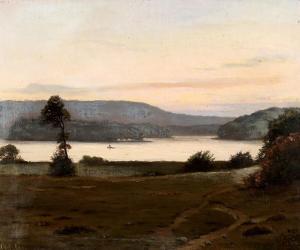 FOSS Harald,“Parti fra Jul Sø\”. A view of The lake Jul sø, Ju,1901,Bruun Rasmussen 2023-11-06