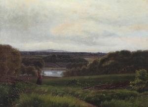 FOSS Harald 1843-1922,View over a hilly landscape, summer,1869,Bruun Rasmussen DK 2024-03-18