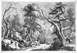 FOSSATI David Antoine 1708-1780,Der Überfall der Briganten im Wald.,Venator & Hanstein DE 2008-09-26