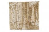 FOSSATI Domenico 1743-1784,An Architectural Study for a Palace,Swann Galleries US 2005-01-24