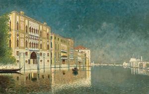 FOSSATI Emilio 1800-1900,Canale Grande.,Galerie Koller CH 2014-09-17