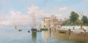 FOSSATI Emilio 1800-1900,Venetian Scene,1900,Palais Dorotheum AT 2014-09-18