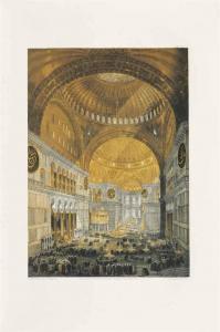 FOSSATI Gaspard 1809-1883,Aya Sofia Constantinople,1852,Christie's GB 2014-11-19