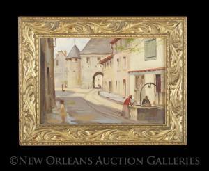 FOSTER Gerald Sargent 1900-1987,Carcassonne Street,New Orleans Auction US 2016-01-23