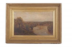 FOSTER Walter H.W. 1861-1888,Barnard Castle from Rokeby Woods,Keys GB 2022-03-23