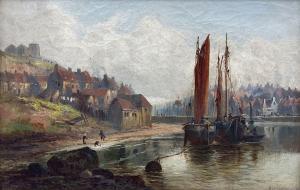 FOSTER William Gilbert,Boats Moored at Tate Hill Pier Whitby,David Duggleby Limited 2023-12-08