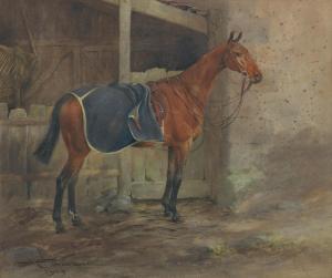 FOTHERGILL George Algernoon 1868-1945,Portrait of a bay thoroughbred mare,1913,Bonhams GB 2023-03-29