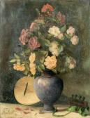 FOUBERT,Bouquet de fleurs à la cythare,1890,Neret-Minet FR 2016-12-07