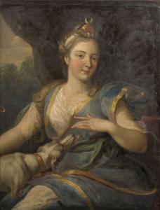 FOUCHÉ Nicolas 1653-1733,Portrait d'une dame de qualité en ,Artcurial | Briest - Poulain - F. Tajan 2023-09-26
