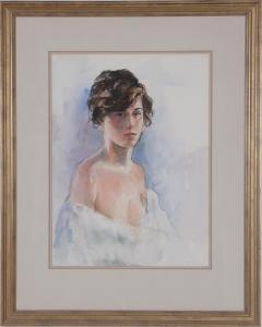 FOUCHE BOLTON Virginia 1929-2004,PORTRAIT OF YOUNG WOMAN,Charlton Hall US 2019-04-04