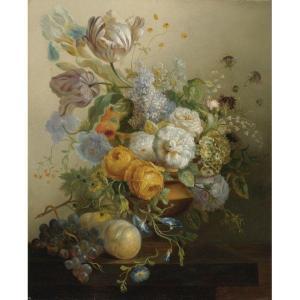 FOUCHER JEAN FRANÇOIS 1761-1851,STILL LIFE OF FLOWERS AND FRUIT,1790,Sotheby's GB 2010-01-30
