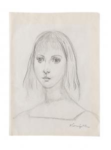 FOUJITA Tsuguharu Léonard 1886-1968,Portrait de jeune fille,Bonhams GB 2018-10-11