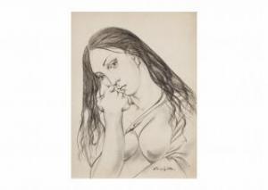 FOUJITA Tsuguharu Léonard 1886-1968,WOMAN,Ise Art JP 2024-04-20