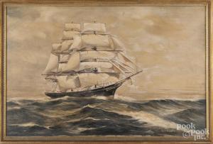 FOULKE Baynard Fish 1880-1961,Ship portrait,Pook & Pook US 2017-10-10