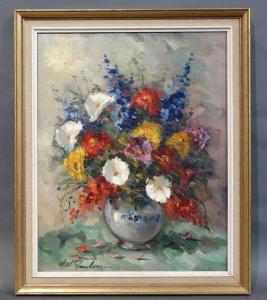 FOULON J 1800-1800,Vase fleuri,Legros BE 2017-09-21