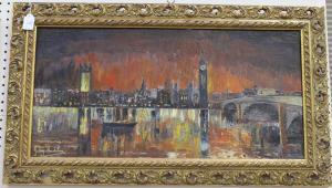 FOULSTON John,View of the Houses of Parliament across the Thames,Tooveys Auction GB 2014-11-05