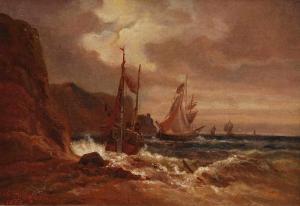 FOUQUET Ch,Schiffe an der Küste,1882,Wendl DE 2016-10-20